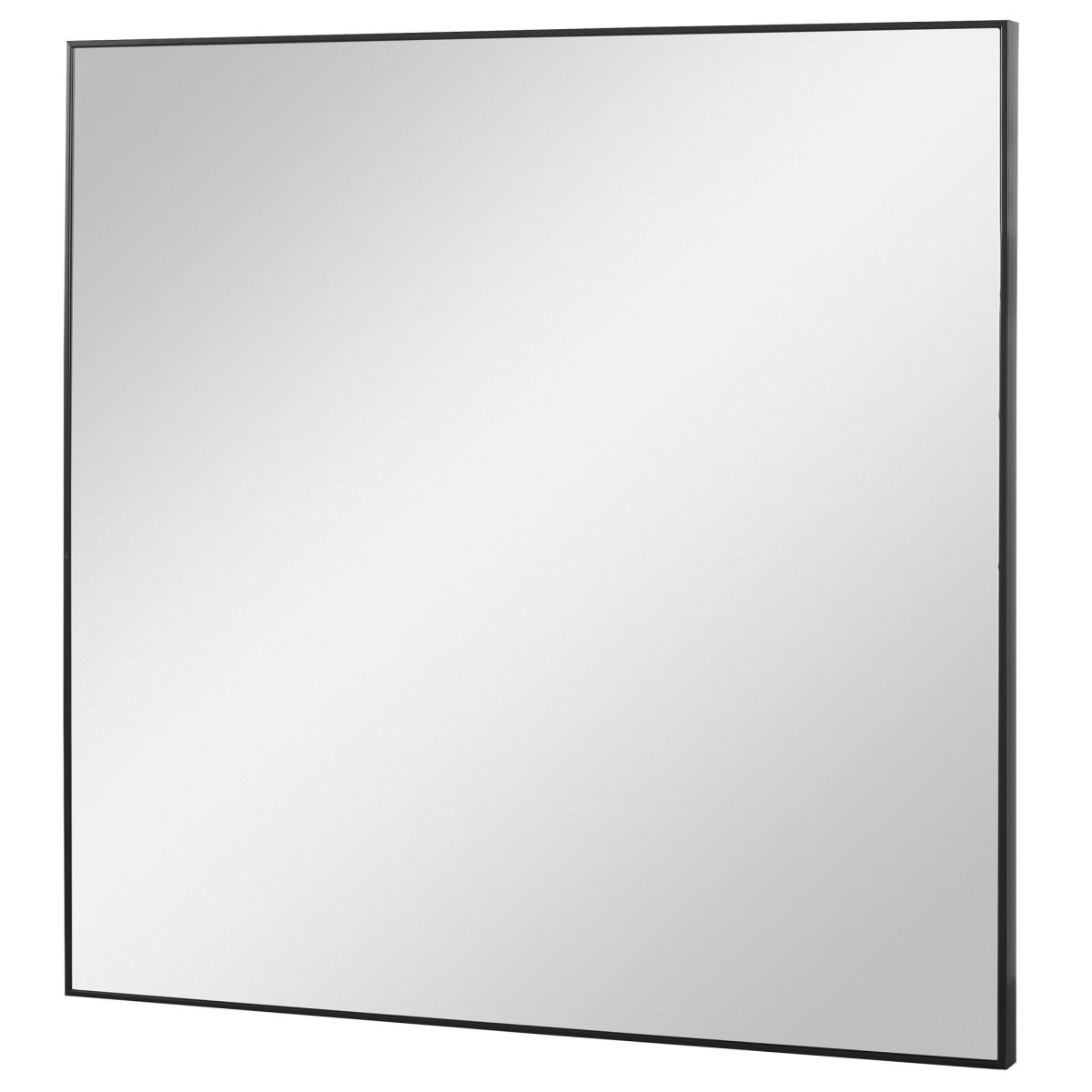 Alexa Sleek Black Square Wall Mirror - Uttermost - Square Mirrors by Modest Hut