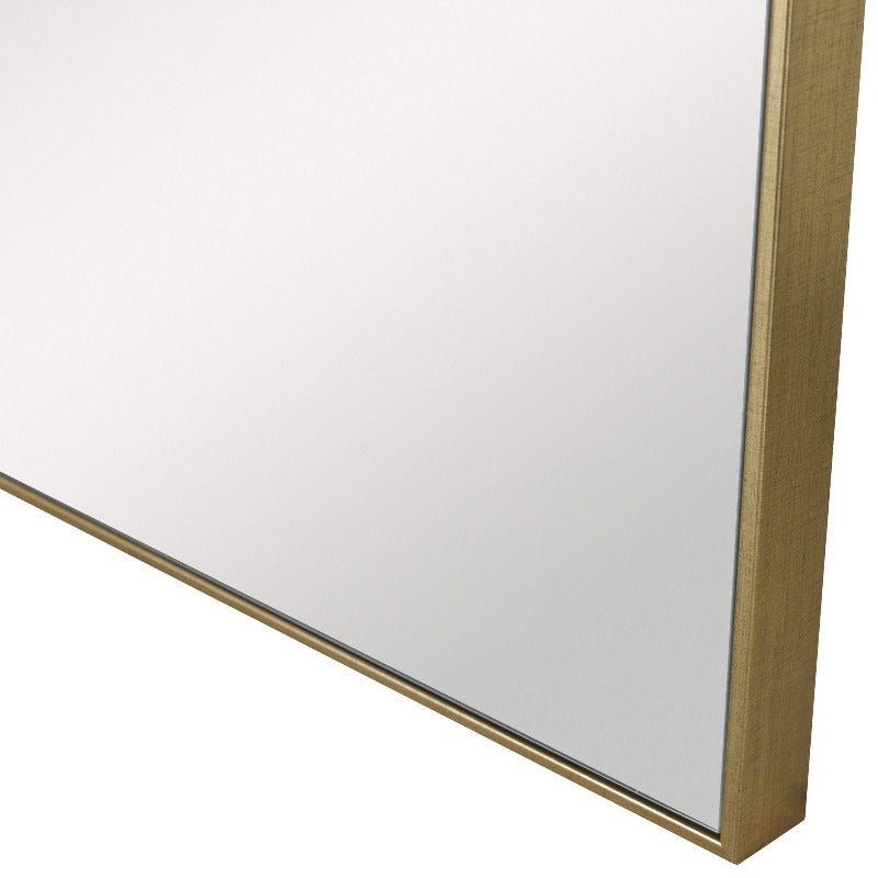 Alexa Sleek Gold Square Wall Mirror - Uttermost - Square Mirrors by Modest Hut