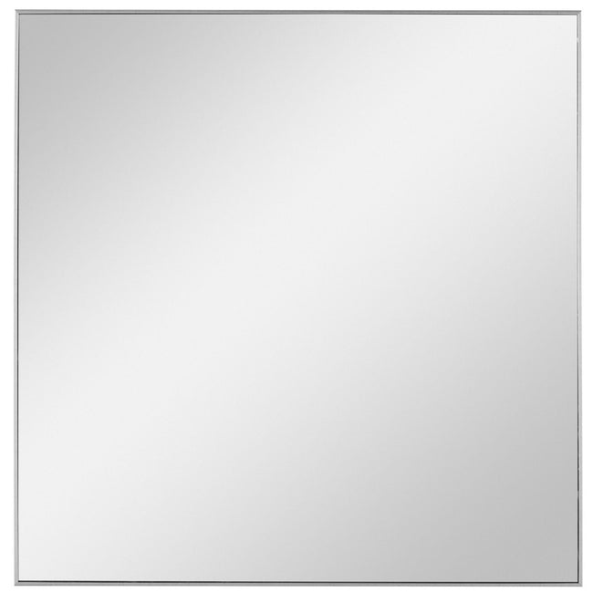Alexa Sleek Silver Square Wall Mirror - Uttermost - Square Mirrors by Modest Hut