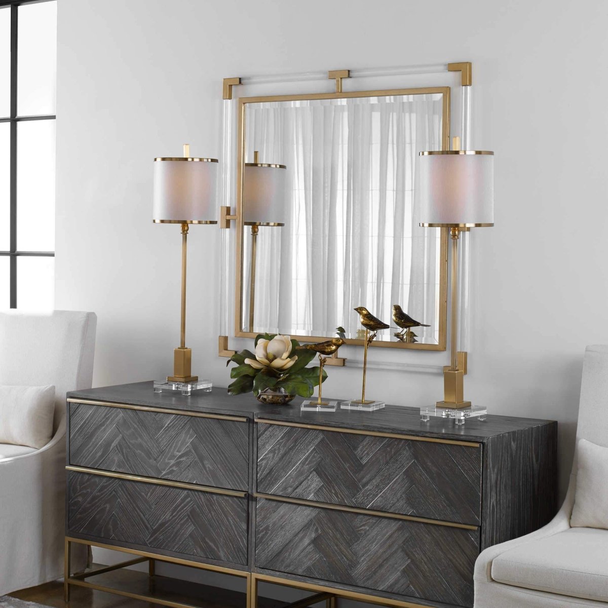 Balkan Square Mirror - Uttermost - Square Mirrors by Modest Hut