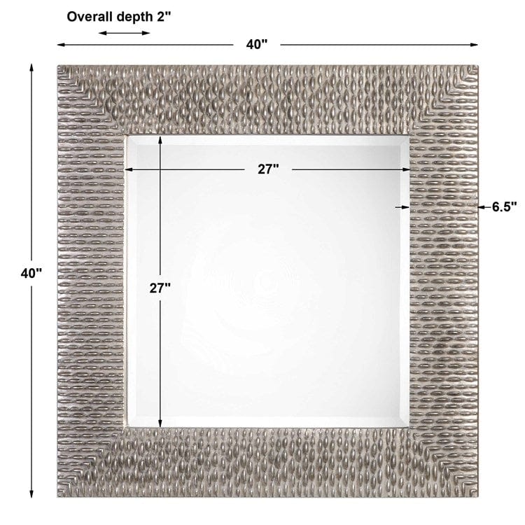 Cressida Square Mirror - Uttermost - Square Mirrors by Modest Hut