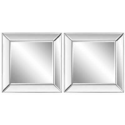 Elegant Frameless Mirror - Set Of 2 - Uttermost - Square Mirrors by Modest Hut