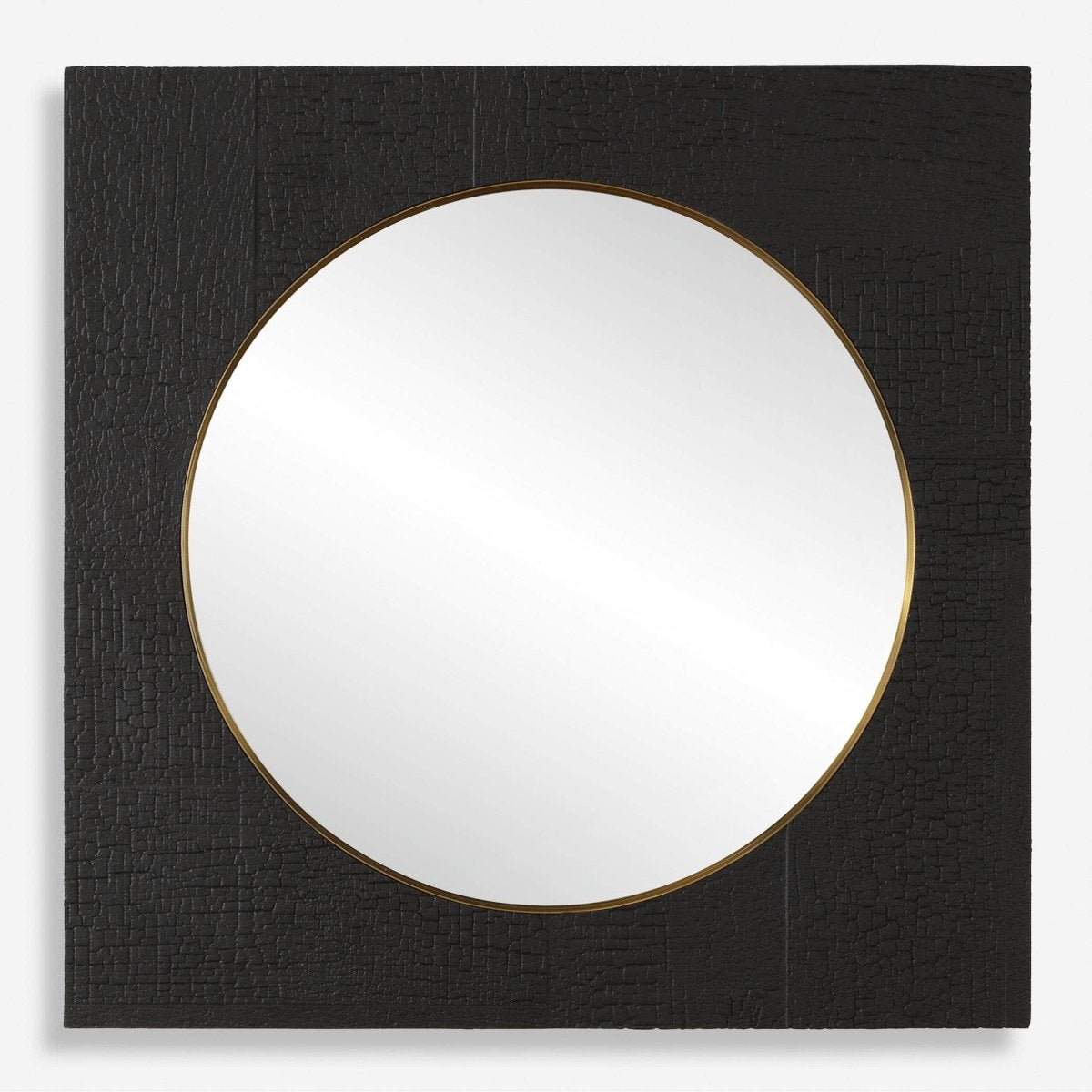 Ember Black Square Mirror - Uttermost - Square Mirrors by Modest Hut