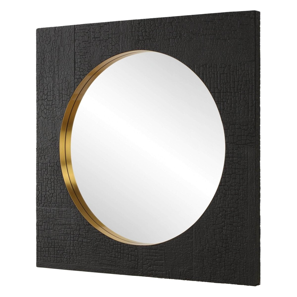 Ember Black Square Mirror - Uttermost - Square Mirrors by Modest Hut