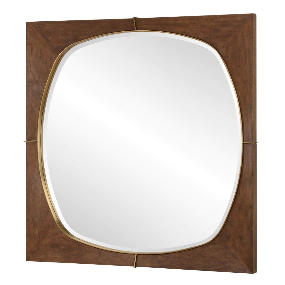 Garonne Square Walnut Mirror - Uttermost - Square Mirrors by Modest Hut