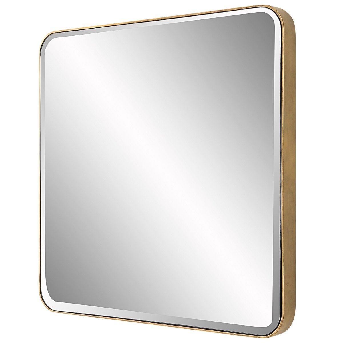 Hampshire Square Gold Mirror - Uttermost - Square Mirrors by Modest Hut