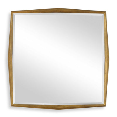 On Point Square Gold Mirror - Uttermost - Square Mirrors by Modest Hut