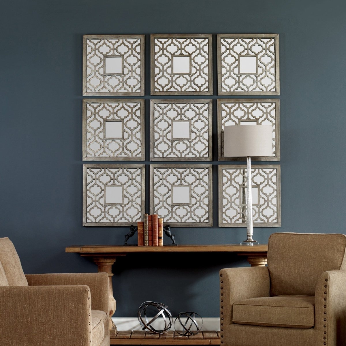 Sorbolo Squares Decorative Mirror Set/2 - Uttermost - Square Mirrors by Modest Hut