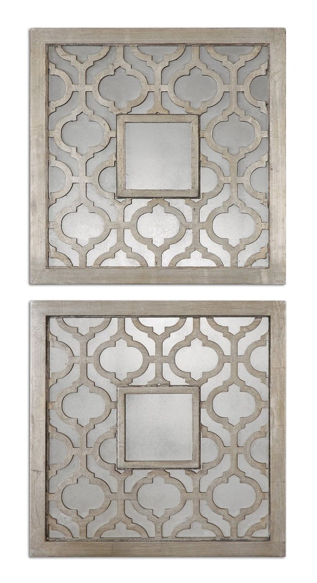 Sorbolo Squares Decorative Mirror Set/2 - Uttermost - Square Mirrors by Modest Hut