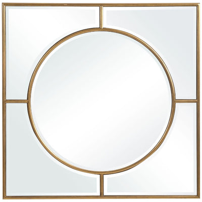 Standford Gold Square Mirror - Uttermost - Square Mirrors by Modest Hut