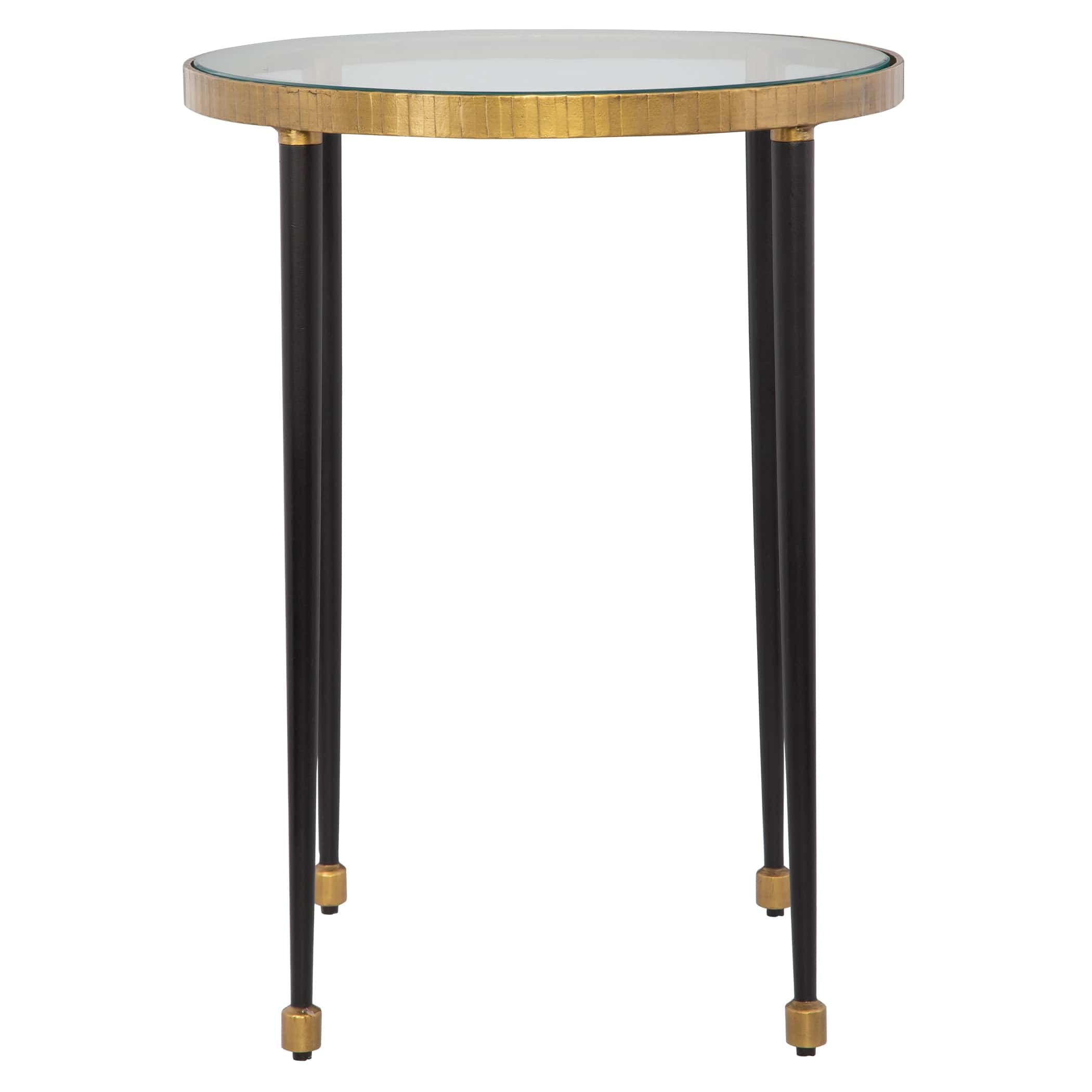 Stiletto Antique Gold Side Table Uttermost