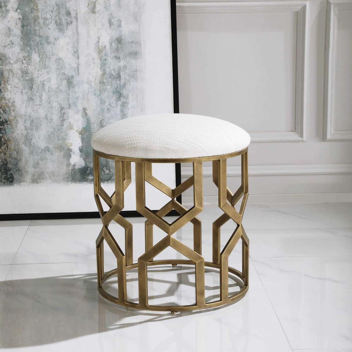 Trellis Stool - Uttermost - Stools by Modest Hut