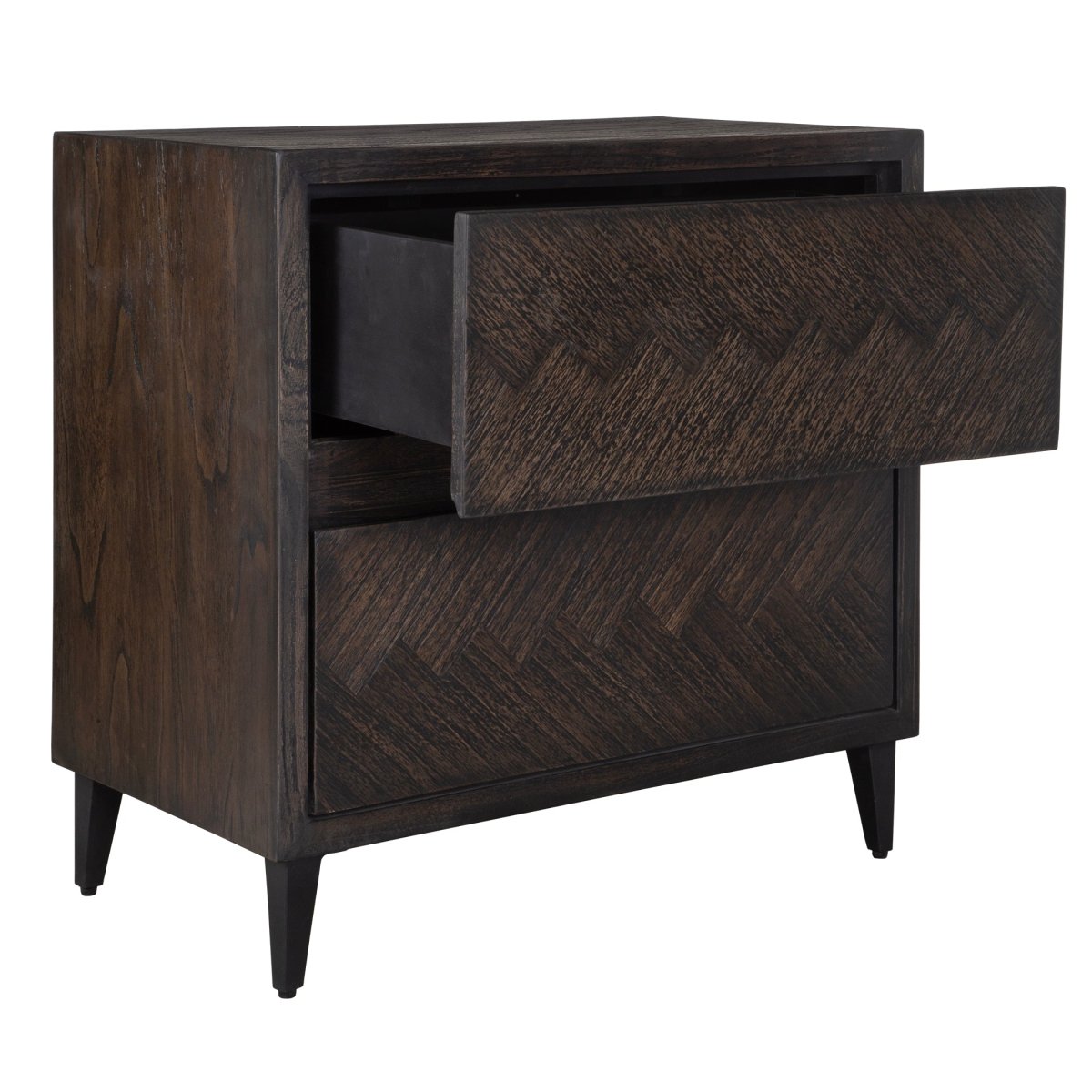 Abba Herringbone Accent Chest - Uttermost - Storage Chests by Modest Hut