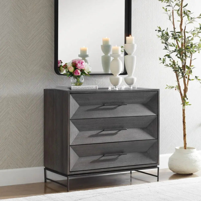 Knox Dark Walnut Accent Chest - Uttermost - Storage Chests by Modest Hut