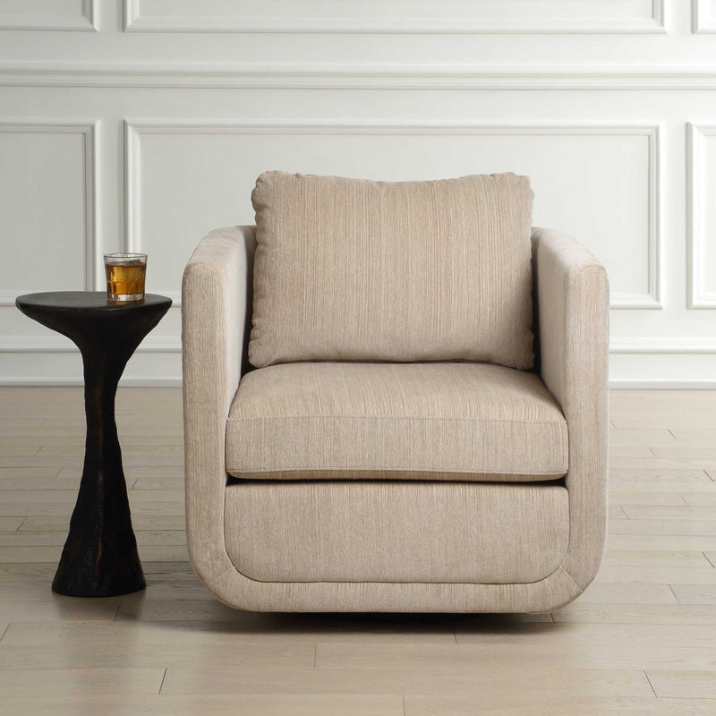 Abound Porcelain Swivel Chair - Uttermost - Swivel Chairs by Modest Hut