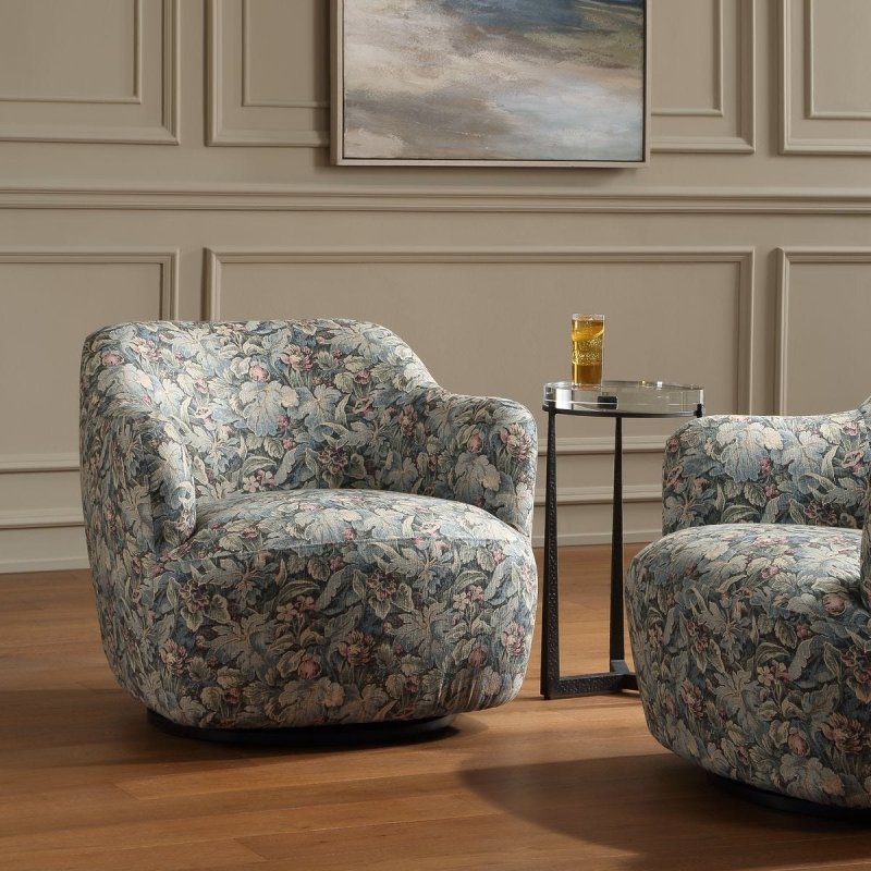 Additional detail view of the Ansel Swivel Chair