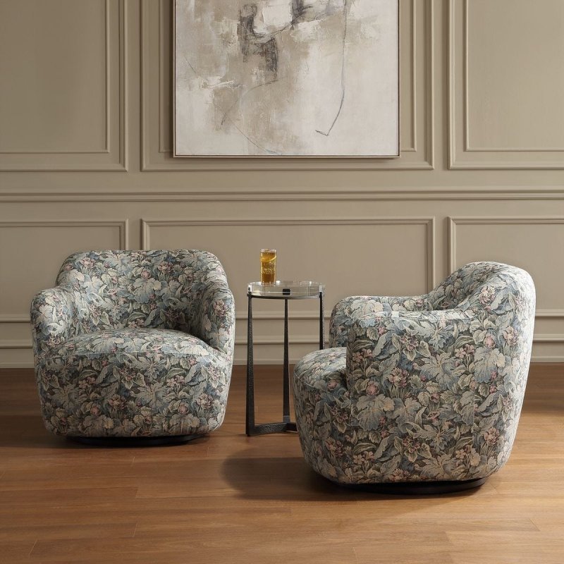 Detail view of the Ansel Swivel Chair
