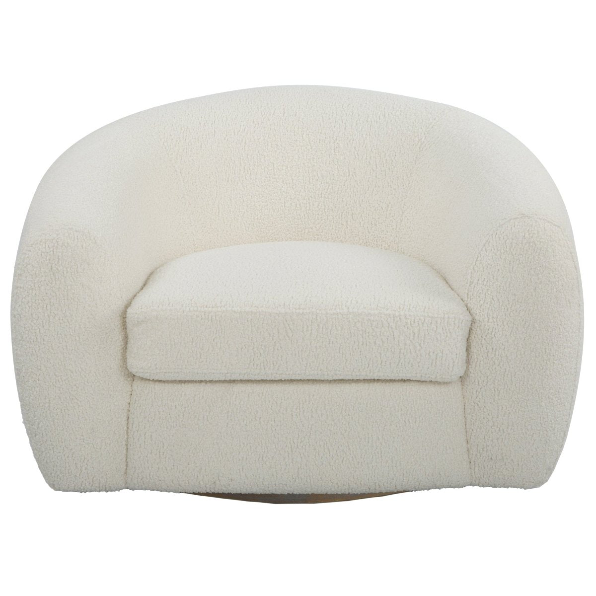 Capra Art Deco White Swivel Chair - Uttermost - Swivel Chairs by Modest Hut