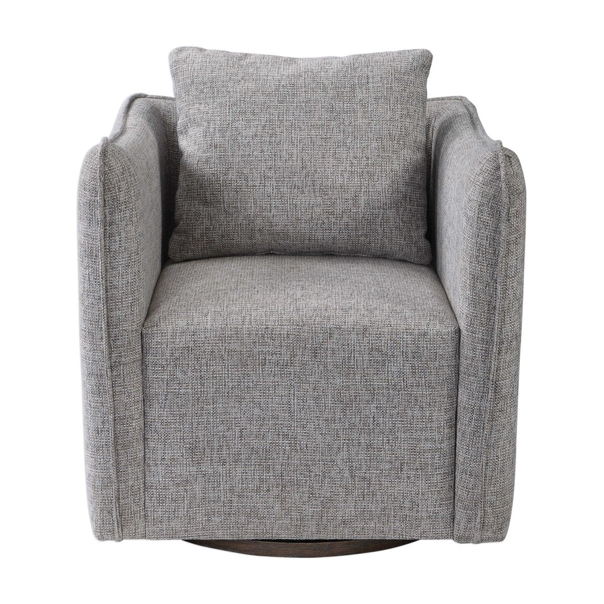 Corben Linen Swivel Chair - Uttermost - Swivel Chairs by Modest Hut