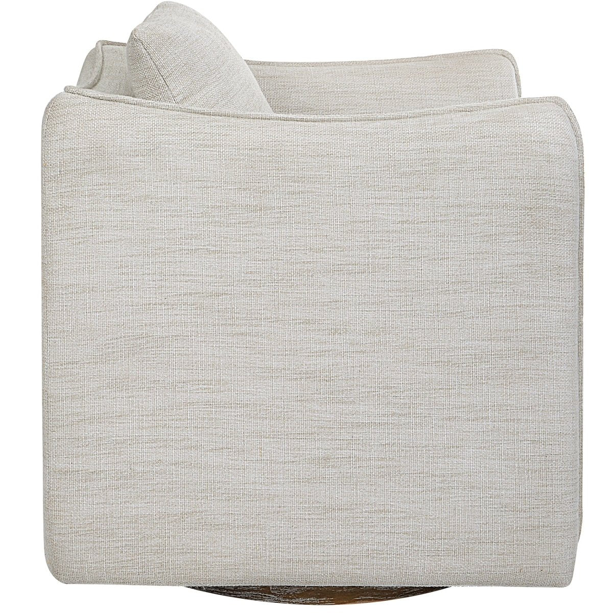 Corben White Swivel Armchair - Uttermost - Swivel Chairs by Modest Hut