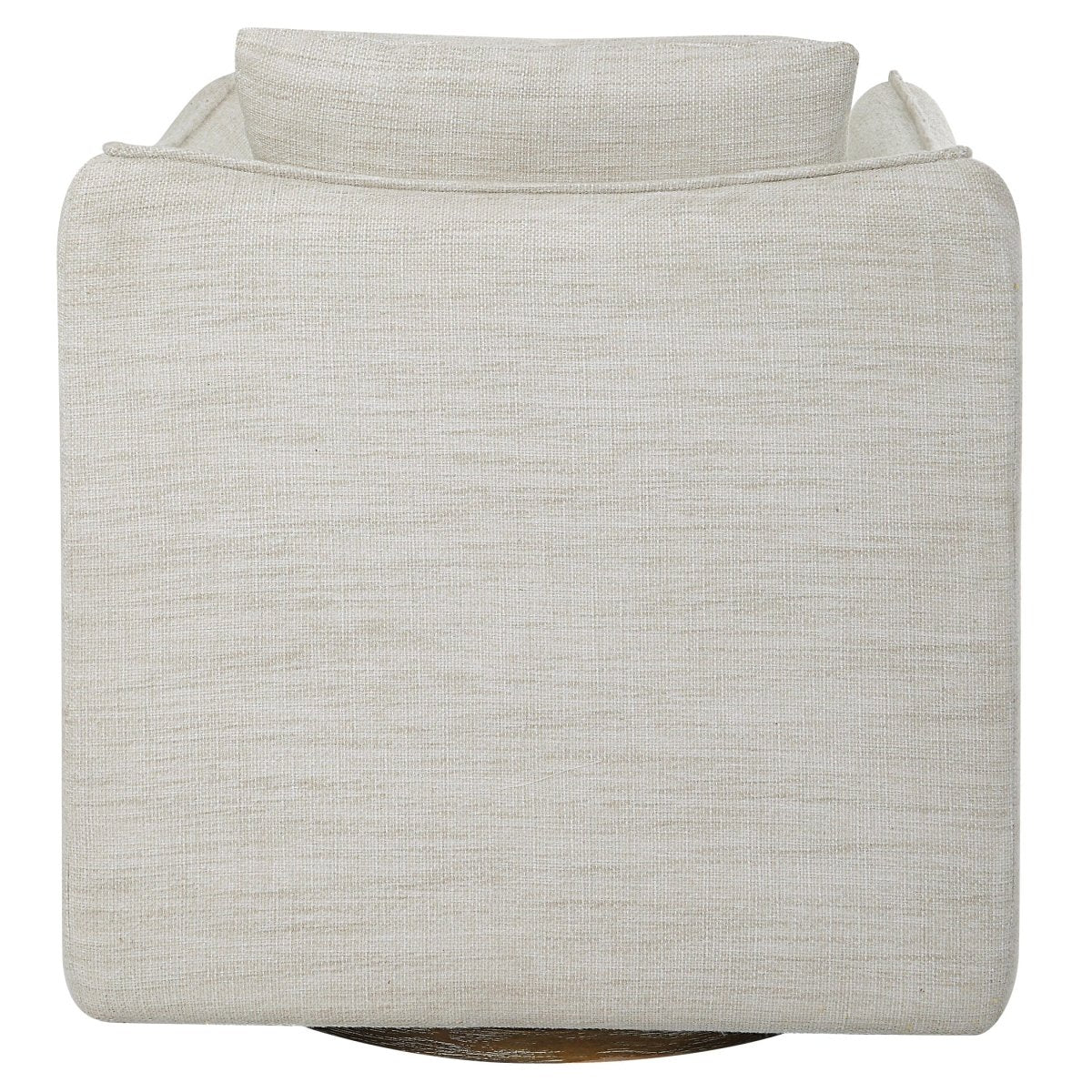 Corben White Swivel Armchair - Uttermost - Swivel Chairs by Modest Hut
