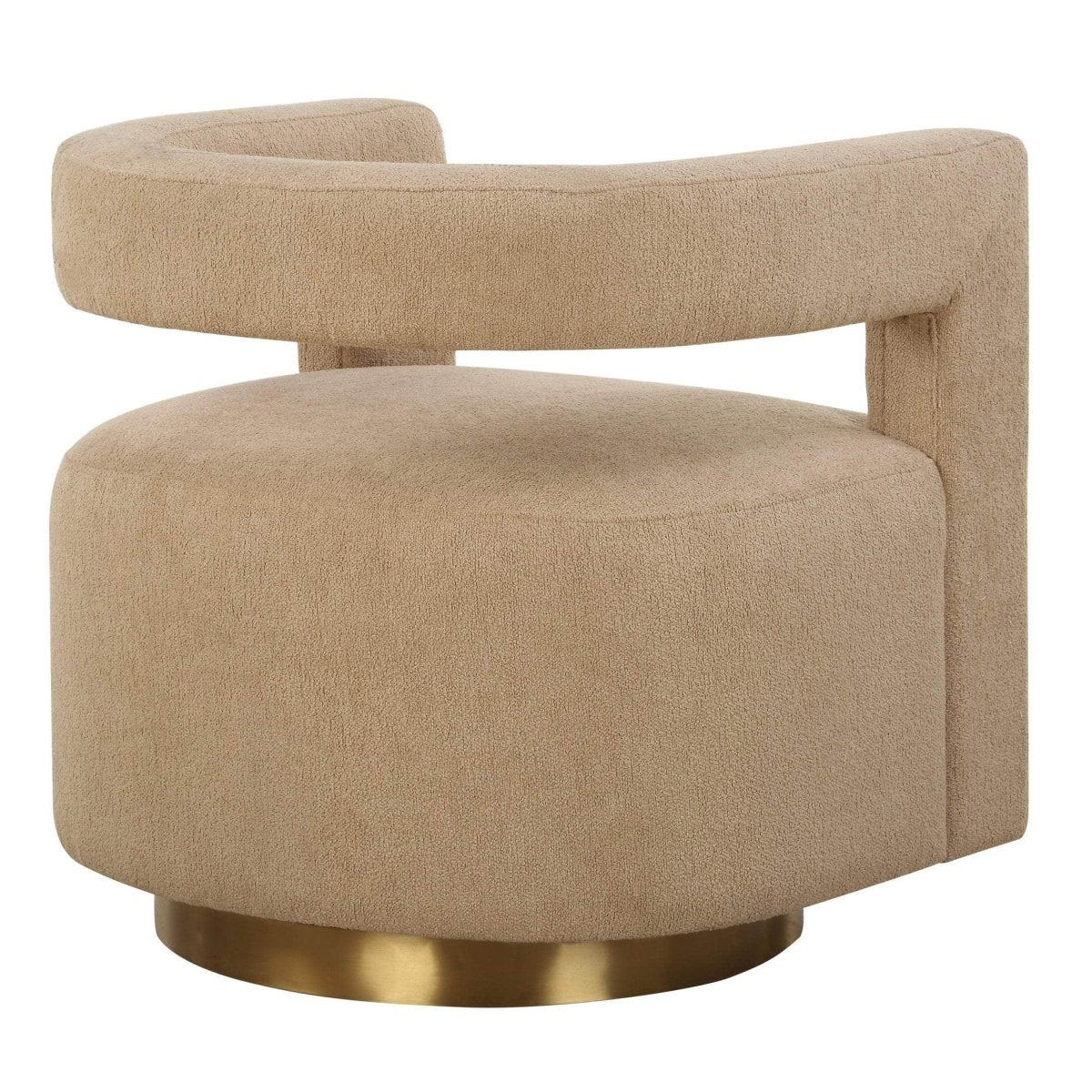 Grounded Modern Swivel Chair - Uttermost - Swivel Chairs by Modest Hut