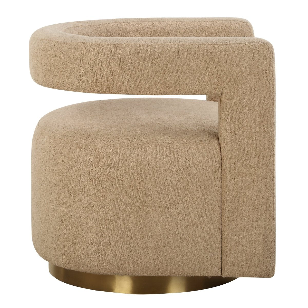 Grounded Modern Swivel Chair - Uttermost - Swivel Chairs by Modest Hut