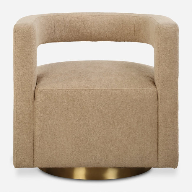 Grounded Modern Swivel Chair - Uttermost - Swivel Chairs by Modest Hut
