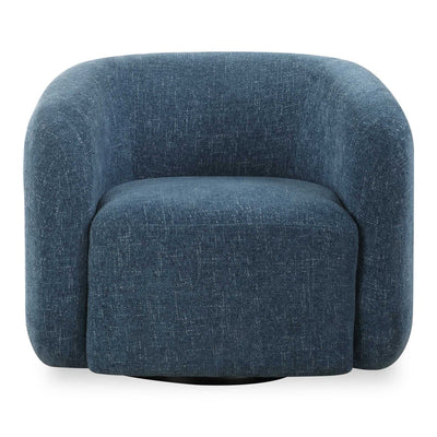 Junie Blue Swivel Barrel Chair - Uttermost - Swivel Chairs by Modest Hut