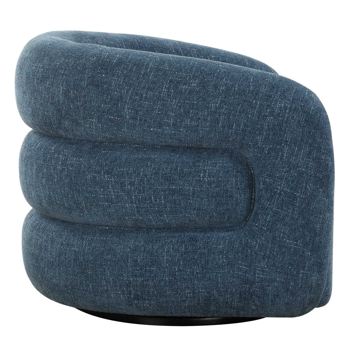 Junie Blue Swivel Barrel Chair - Uttermost - Swivel Chairs by Modest Hut