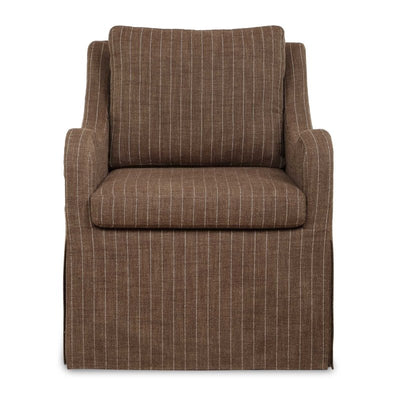 Luisa Pinstripe Swivel Chair - Chairs