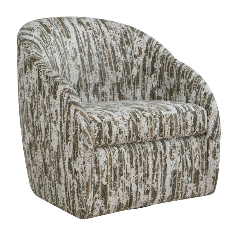 Angled view of the Mari swivel chair