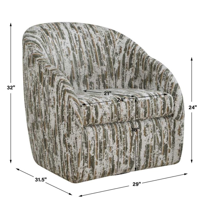 Dimension guide for the Mari swivel chair