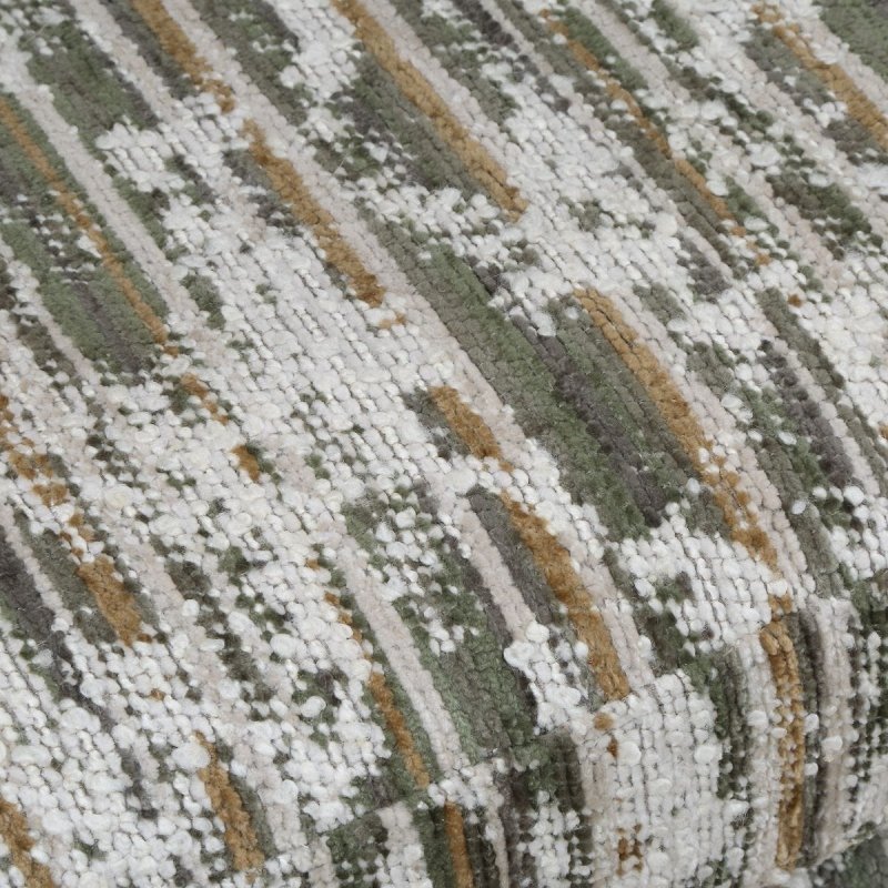 Close-up of the Mari swivel chair patterned boucle upholstery