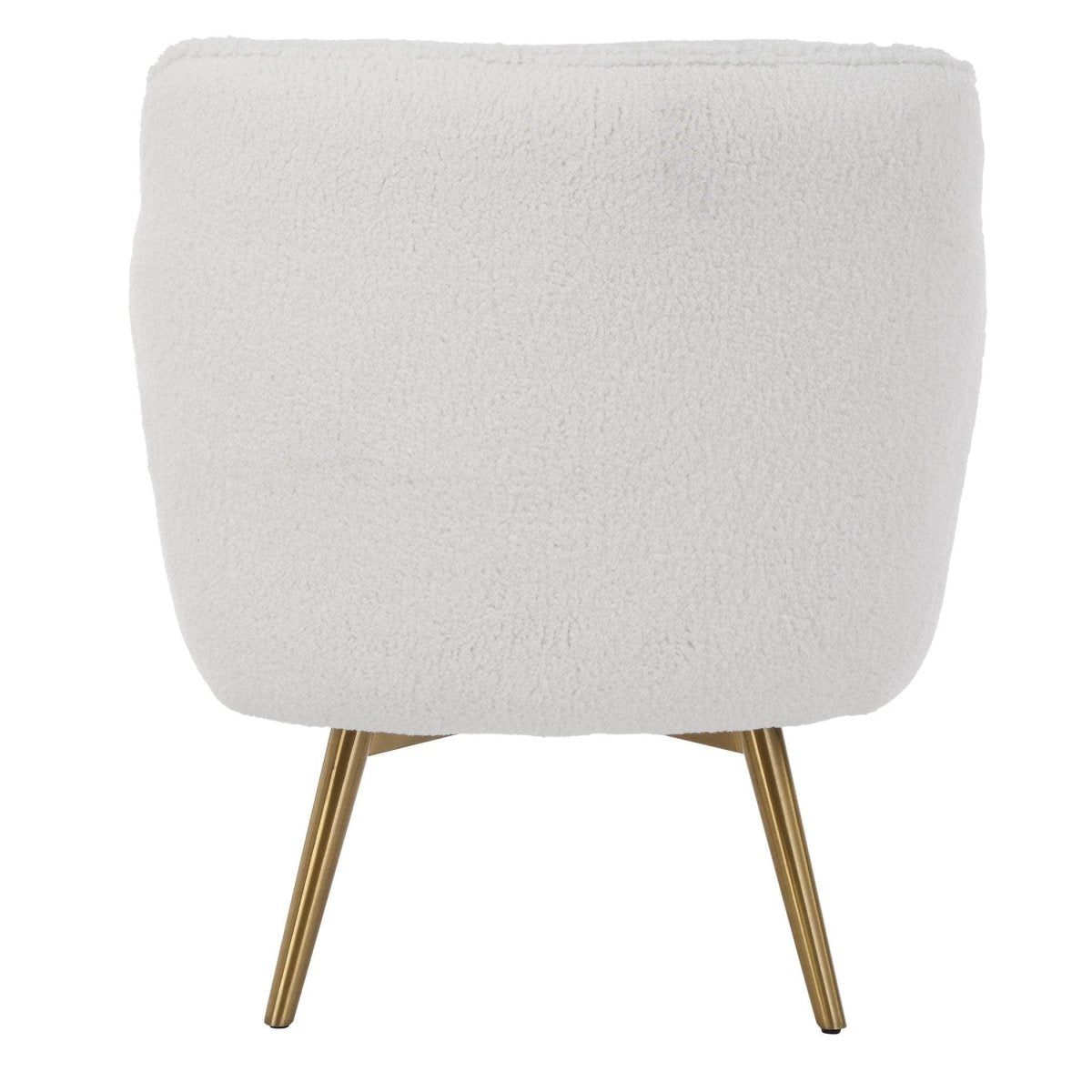 Oasis White Swivel Chair - Uttermost - Swivel Chairs by Modest Hut