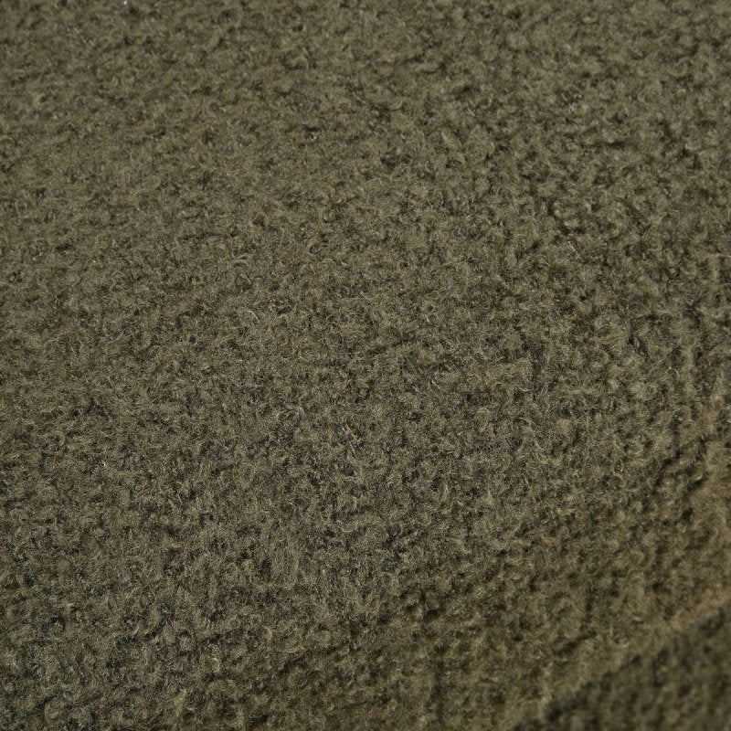 Detail view of the Tisdell Kale Faux Sheepskin Swivel Chair finish and construction image 9