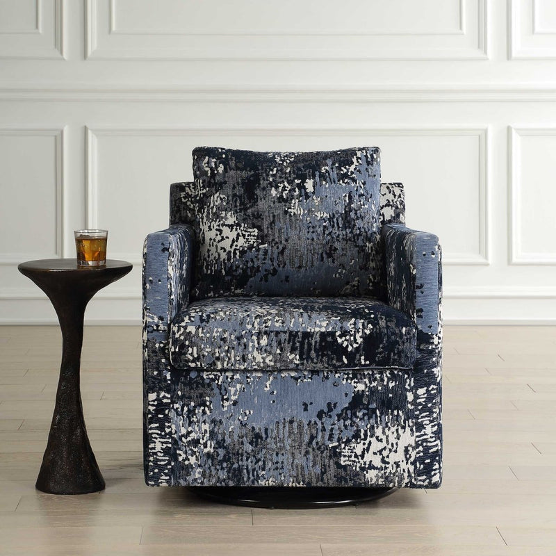 Tisdell Patterned Swivel/Glider - Uttermost - Swivel Chairs by Modest Hut