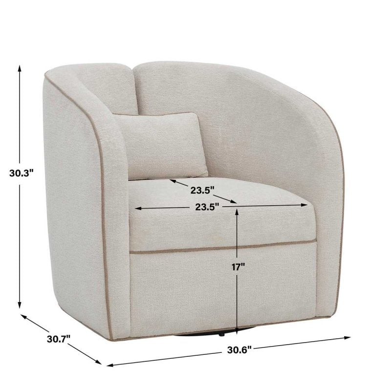 Dimension guide for the Vega Swivel Chair