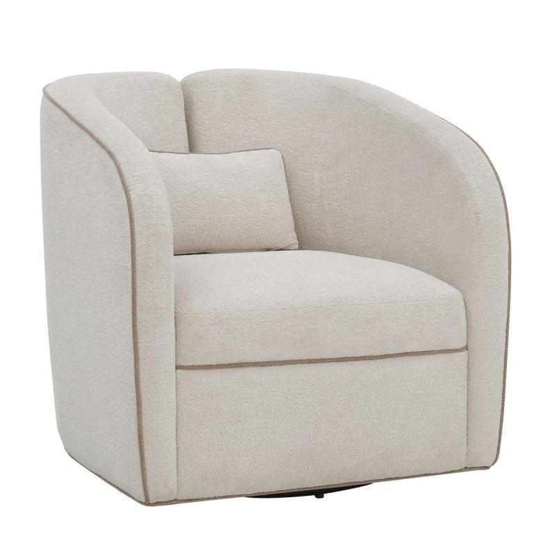 Side view of the Vega Swivel Chair by Uttermost