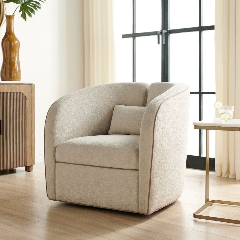 Vega Swivel Chair styled in a room setting