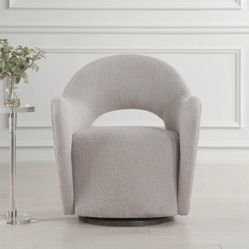 Wander Fabric Swivel Chair - Uttermost - Swivel Chairs by Modest Hut