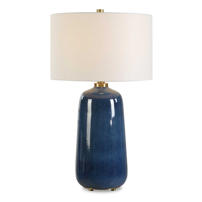 Brae Blue Glaze Table Lamp - Uttermost - Table Lamp by Modest Hut