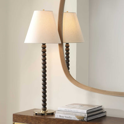 Gallus Wood Spheres Table Lamp - Uttermost - Table Lamp by Modest Hut