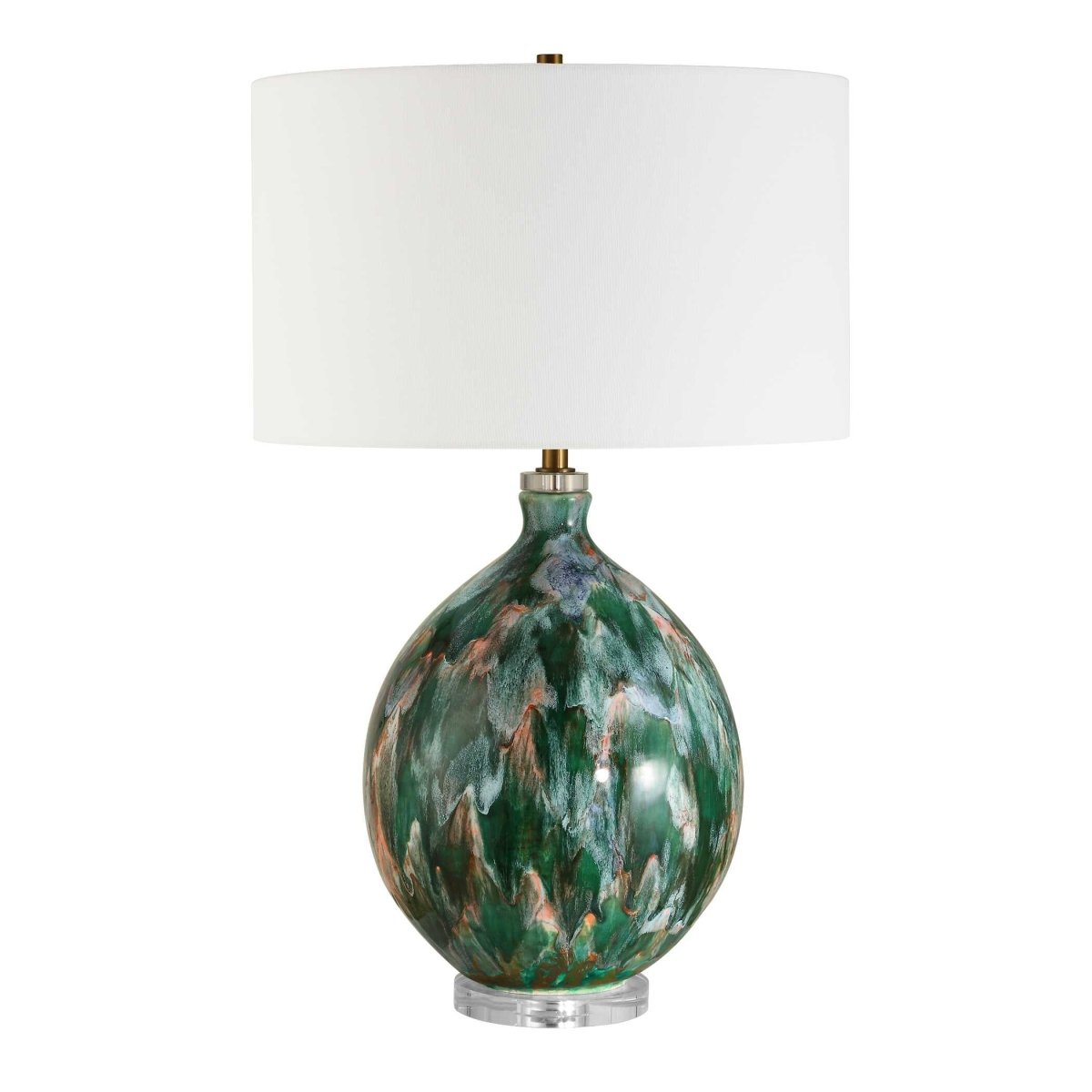 Mihaela Drip Glaze Table Lamp - Uttermost - Table Lamp by Modest Hut