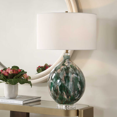 Mihaela Drip Glaze Table Lamp - Uttermost - Table Lamp by Modest Hut