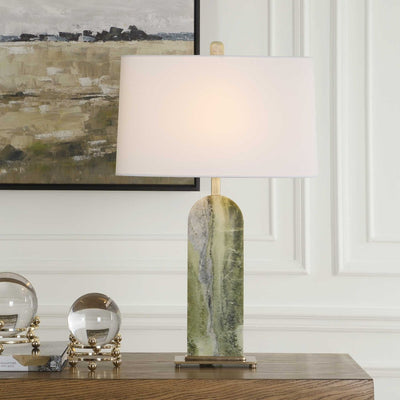 Moorea Green Marble Table Lamp - Uttermost - Table Lamp by Modest Hut