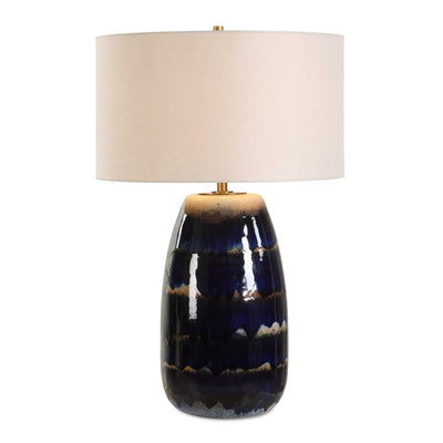 Orleans Blue Glaze Table Lamp - Uttermost - Table Lamp by Modest Hut
