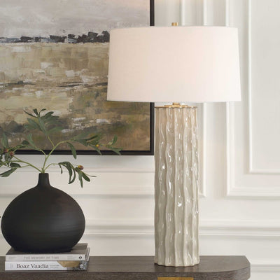 Parilli Taupe Gray Table Lamp - Uttermost - Table Lamp by Modest Hut