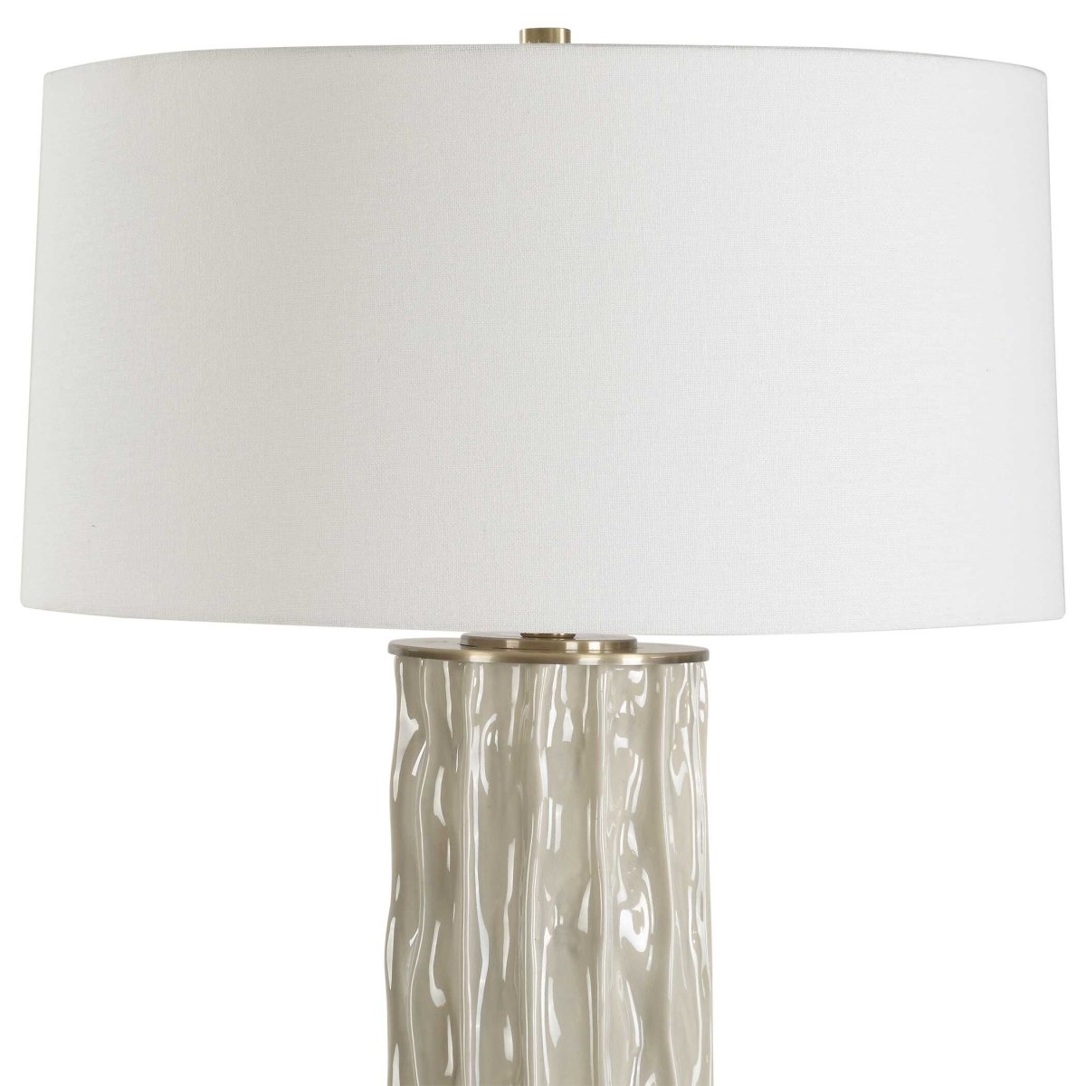 Parilli Taupe Gray Table Lamp - Uttermost - Table Lamp by Modest Hut