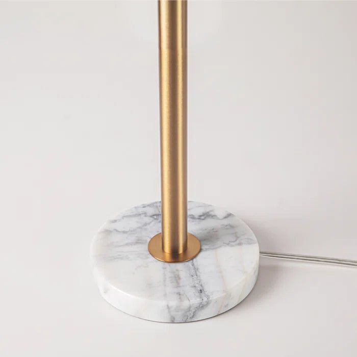 Luxury Marble 61"H Floor - 27"H Table Lamp (Set of 3) w/ Faux Fur Shade w/ LED Bulb - Lamps Factory - Table Lamps by Modest Hut